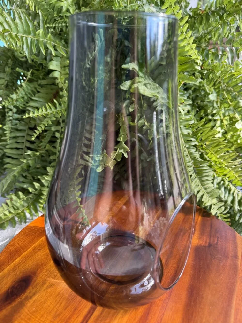 Holmegaard Smoke Glass DWL Lantern – Danish Modern Candle Holder